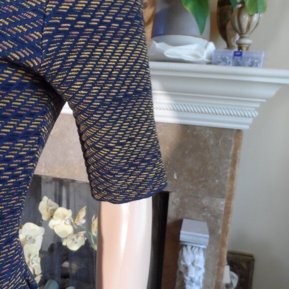 M Missoni Black & Copper Metallic Knit Pleated Dress – IT 42 / US 6 - Picture 9 of 16